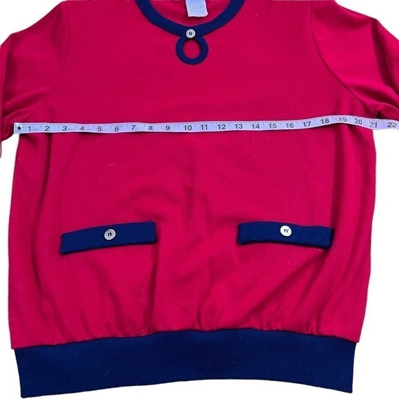 CAPE cod sportswear red and blue long sleeve costal vintage sweatshirt medium - Picture 6 of 11